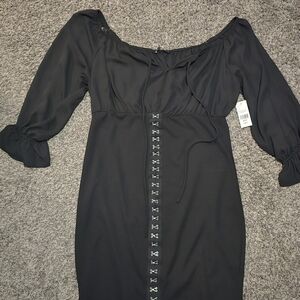 Fashion to Figure Black Long Sleeve Dress